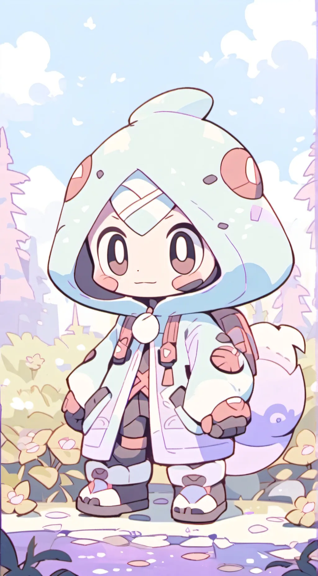 ai character: Lollipop background