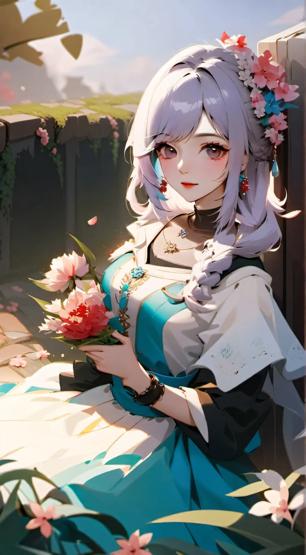 ai character: Tanjiro and Kanao background