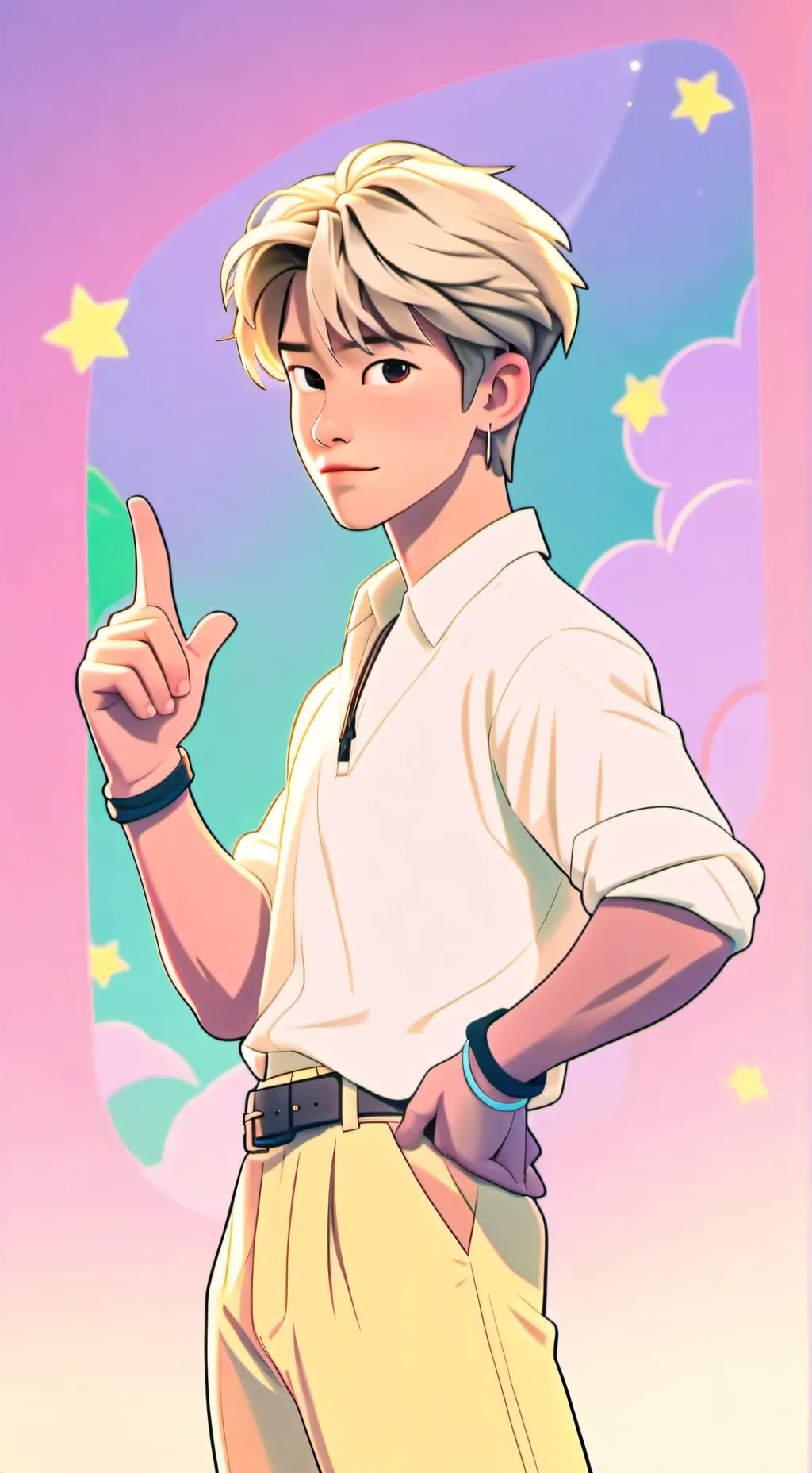 ai character: Nishimura Riki  background