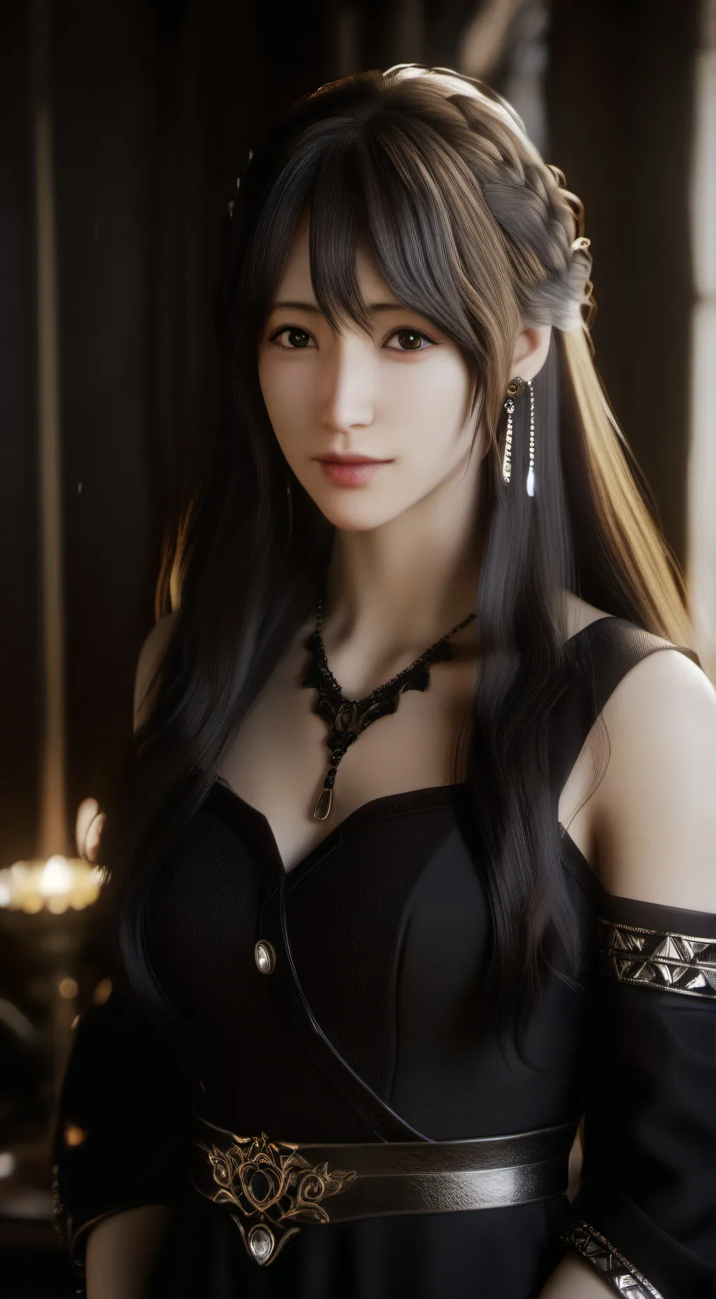 ai character: fien passes out >< background