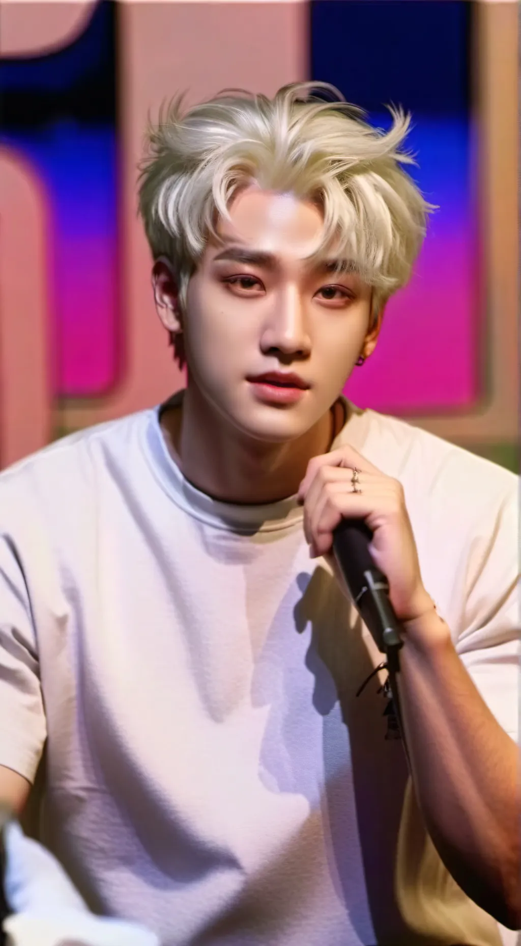 ai character: bangChan  background