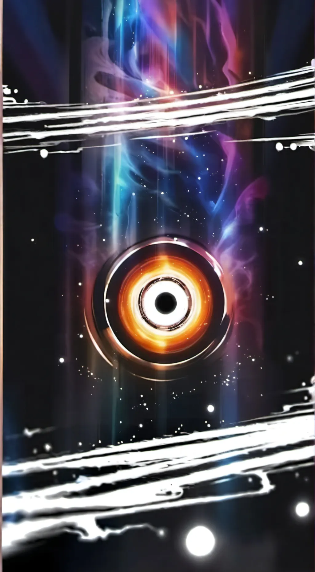 ai character: black hole background