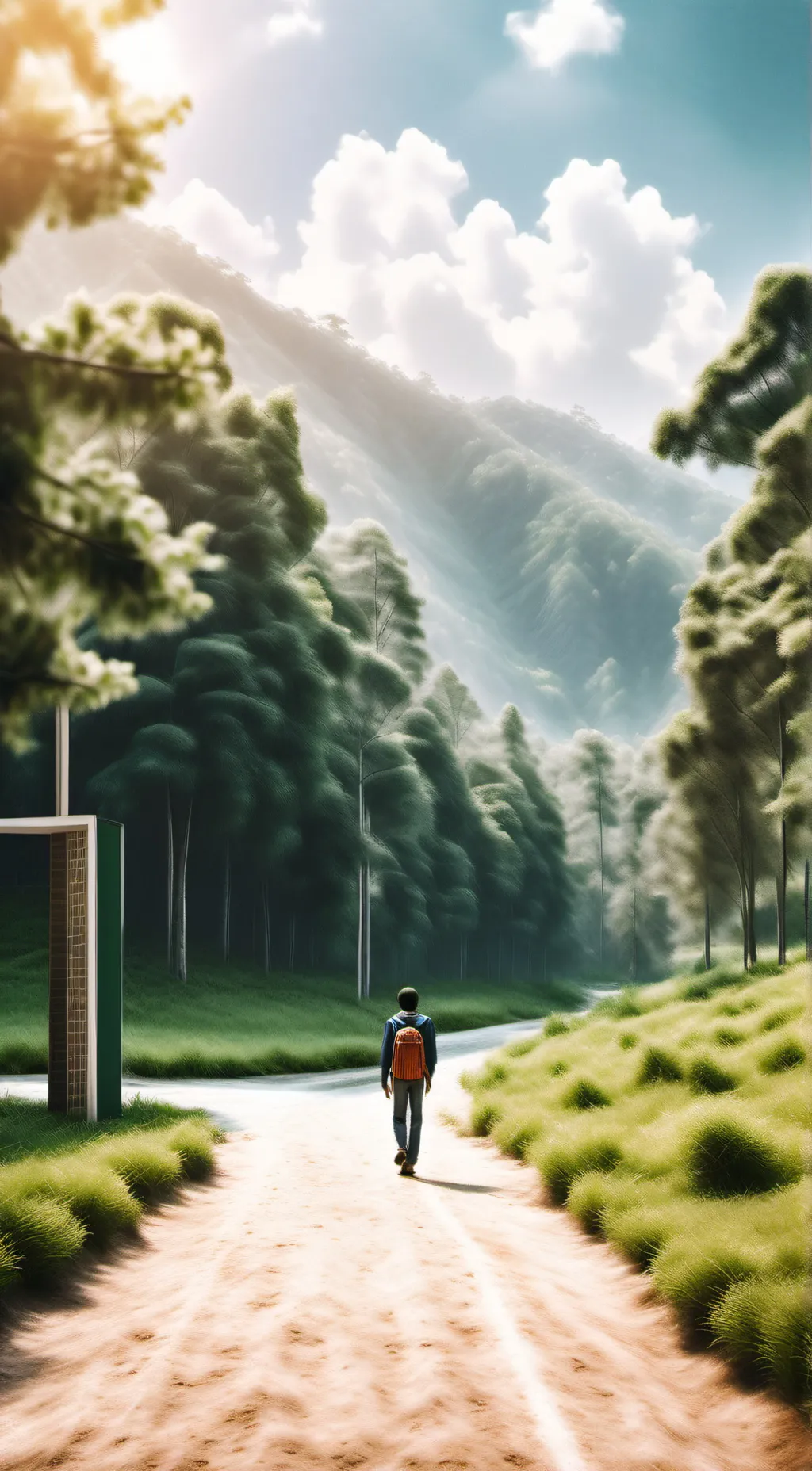 ai character: school  background