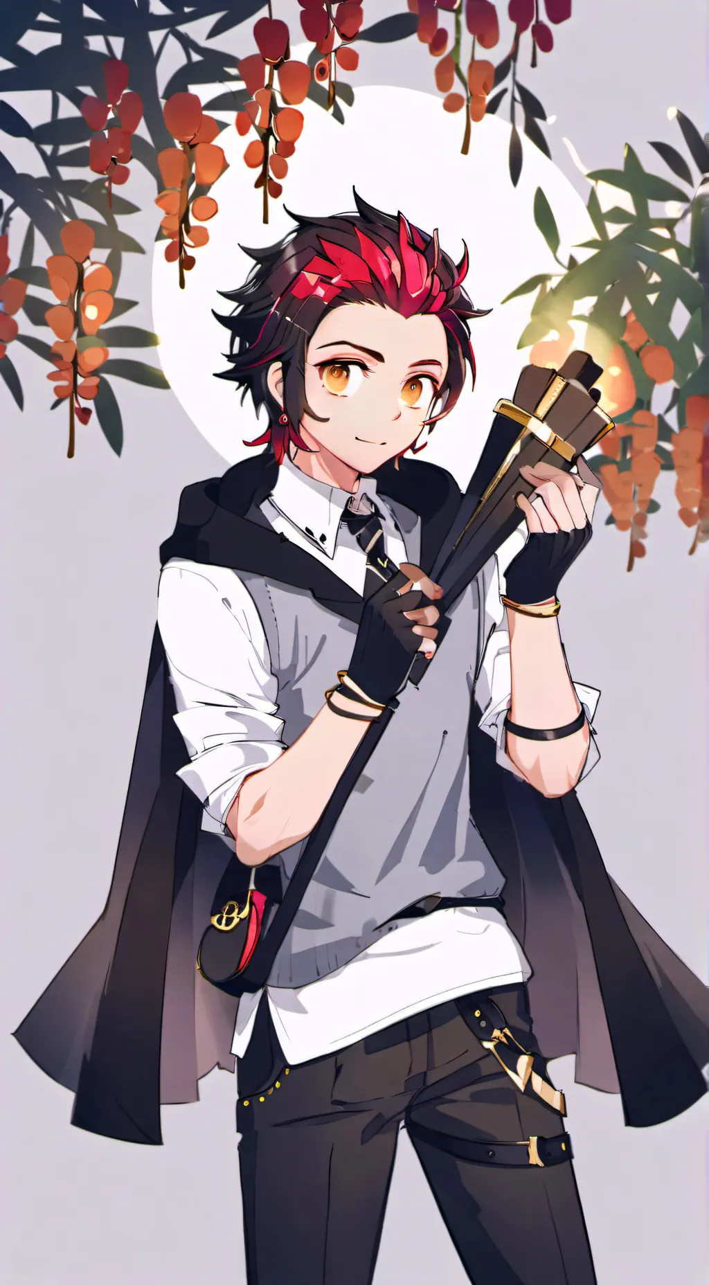 ai character: Kamado Tonjiro  background