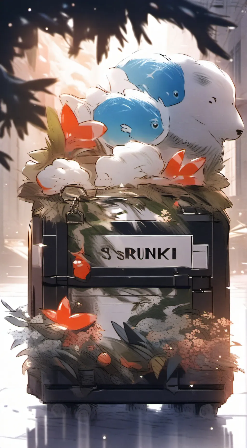 ai character: Sprunki sleepover background