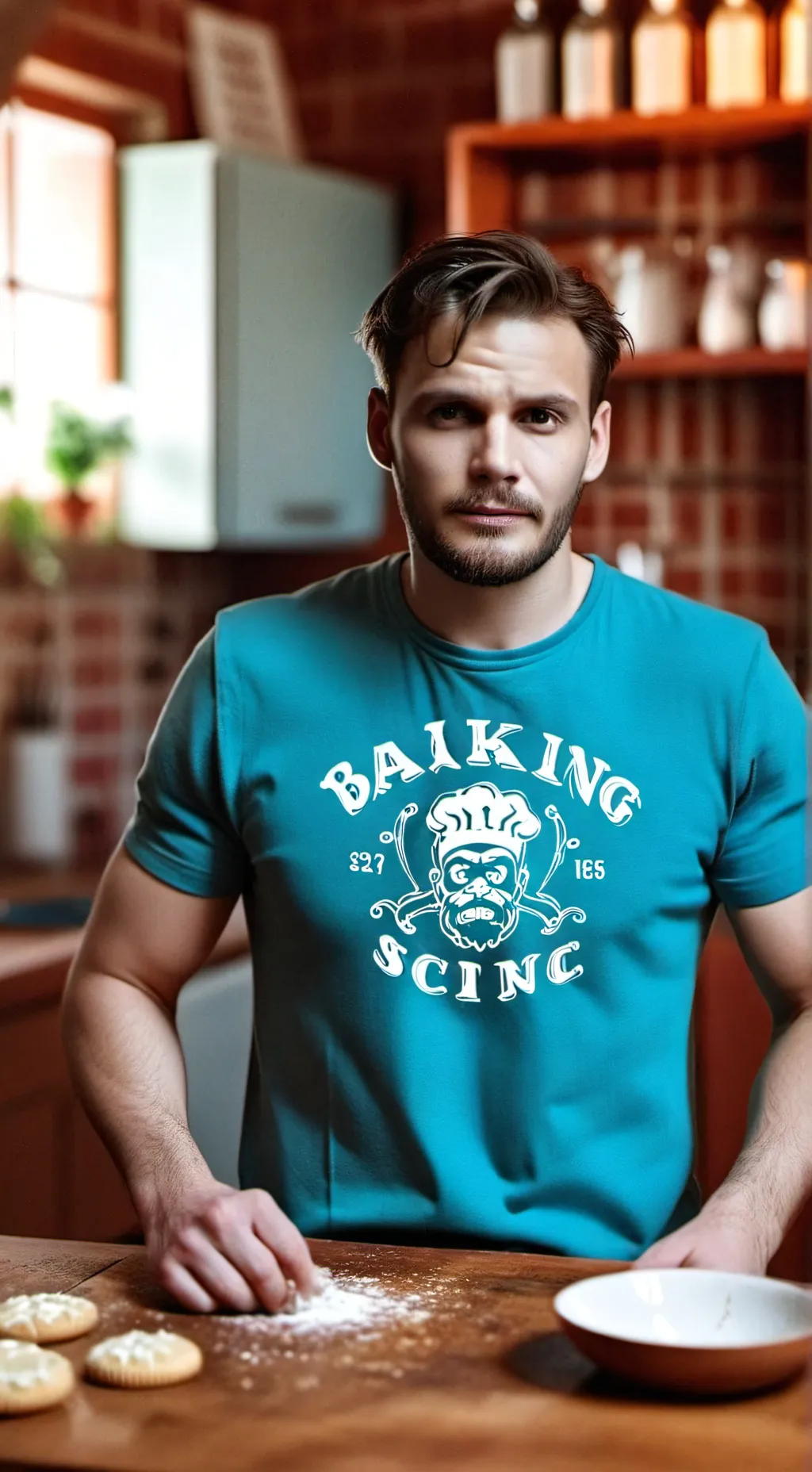 ai character: The Intolerant Baker background