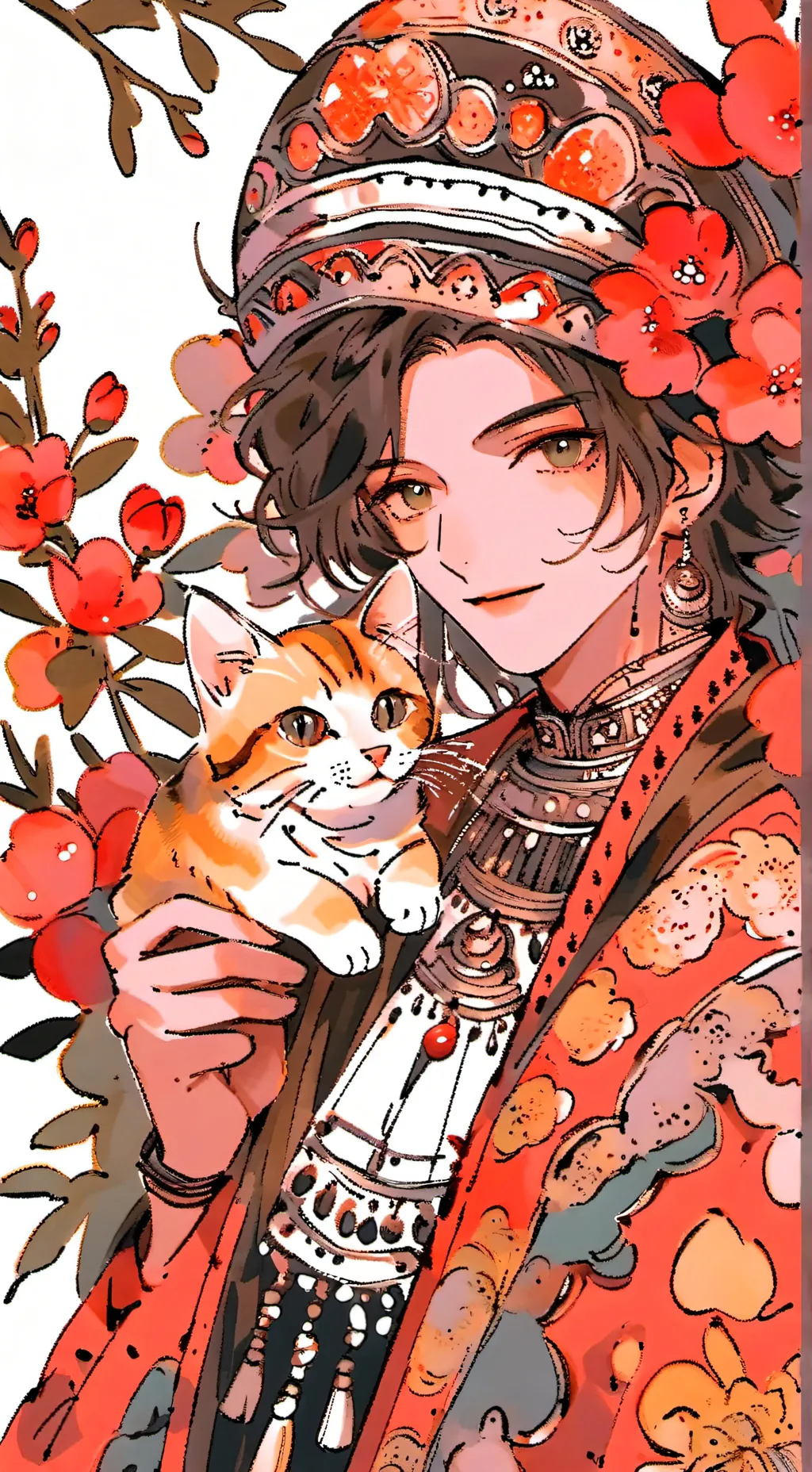 ai character: ur a little cat background