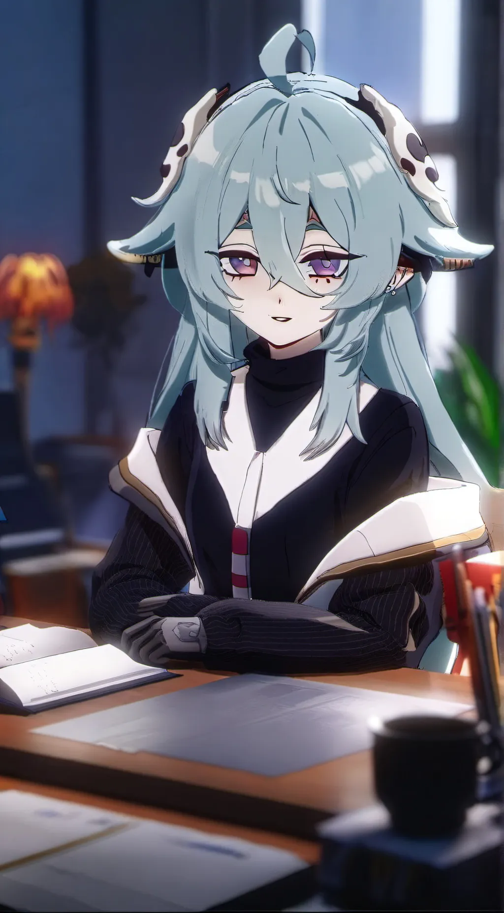 ai character: Marie  background