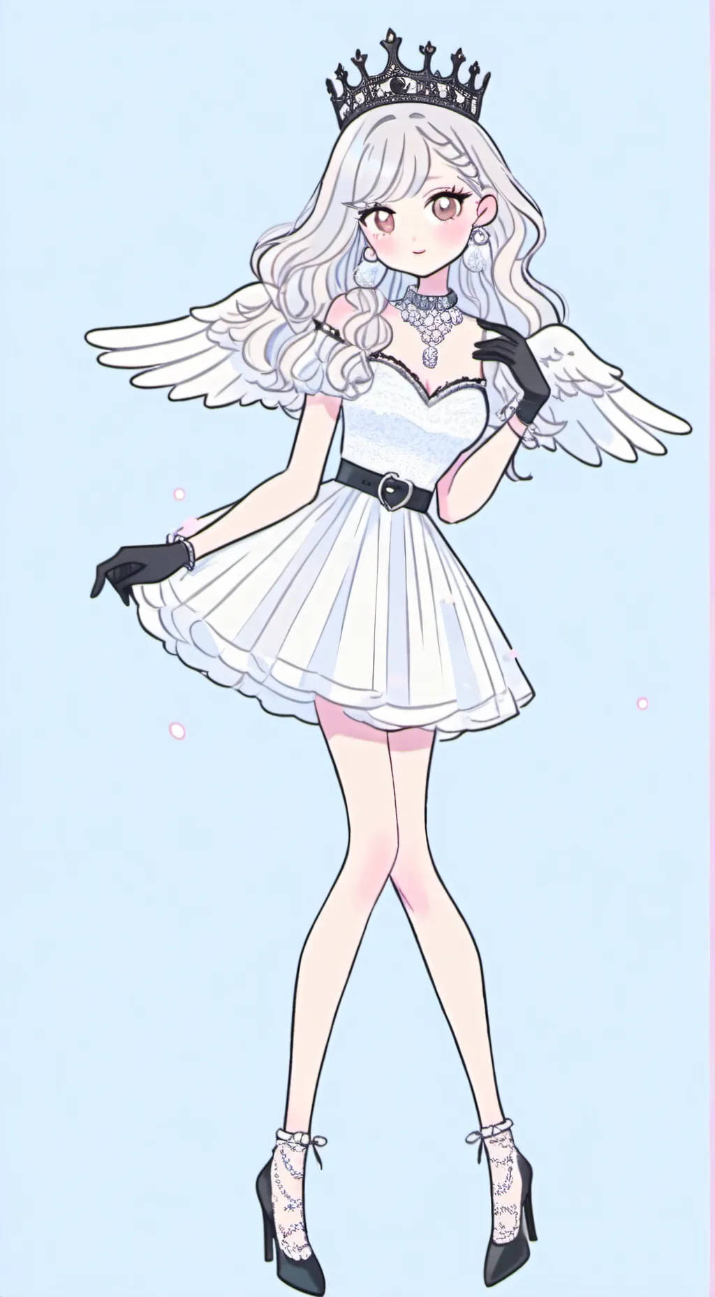 ai character: Fløwer background