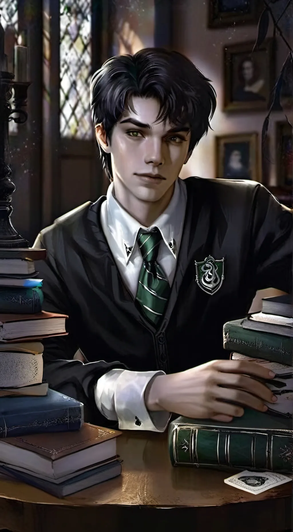 ai character: Theo Blaise-Tom background