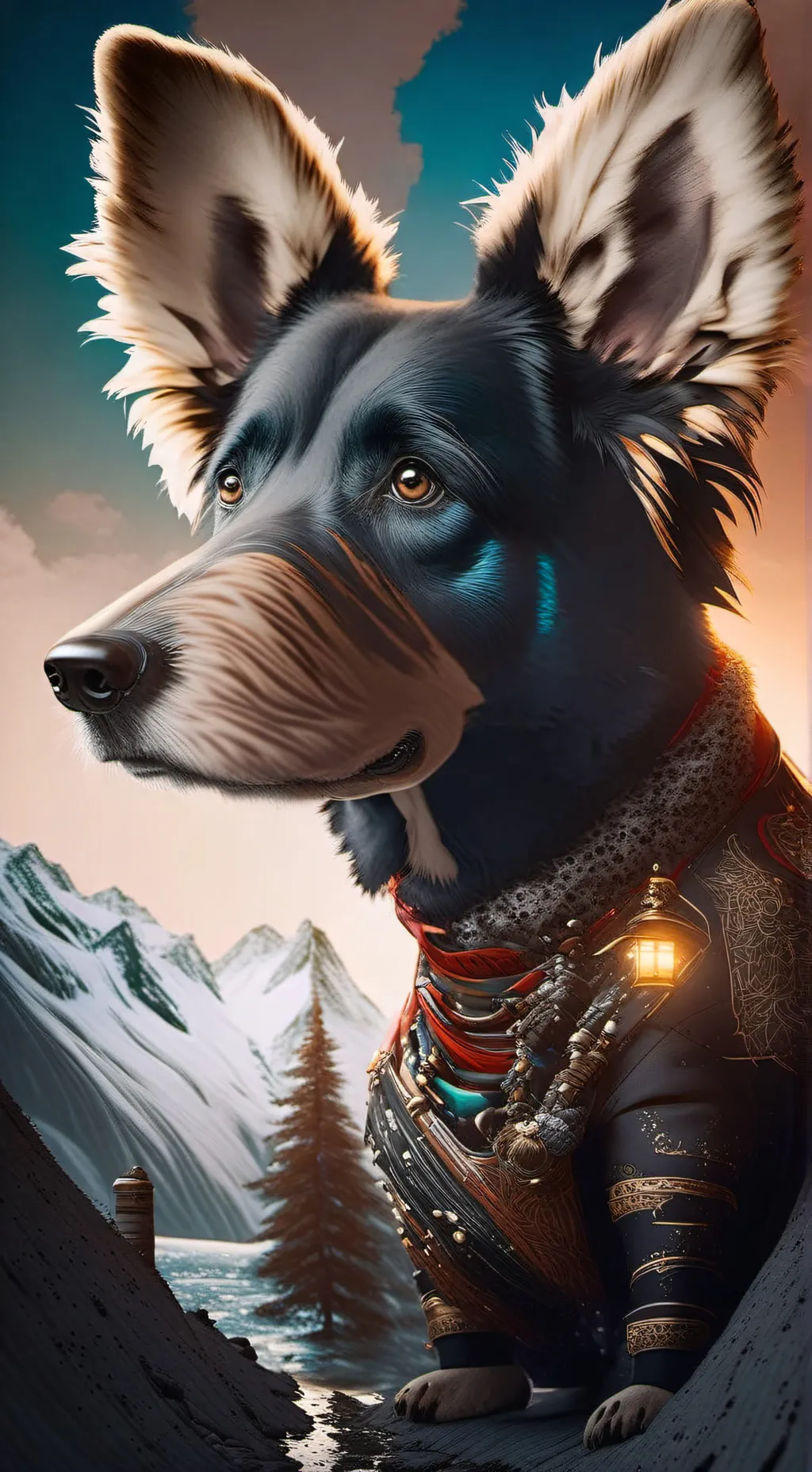 ai character: im a dog background