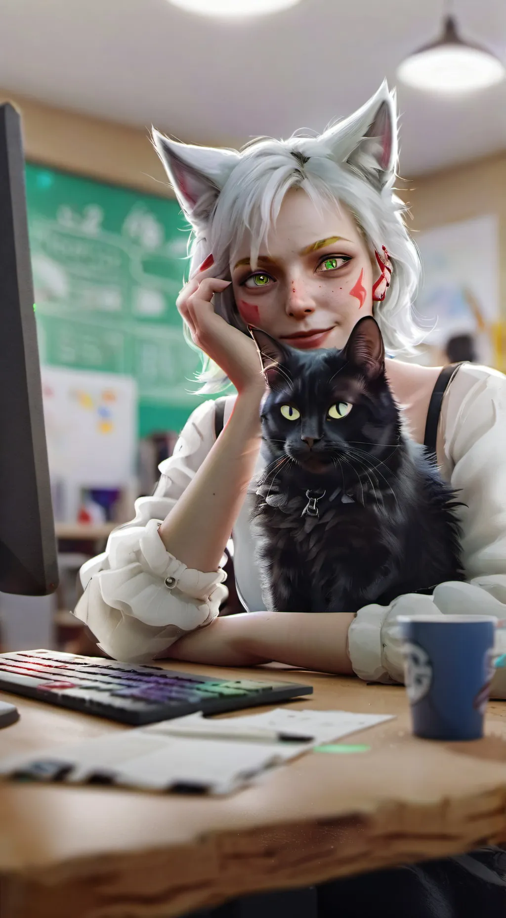 ai character: Cixel background