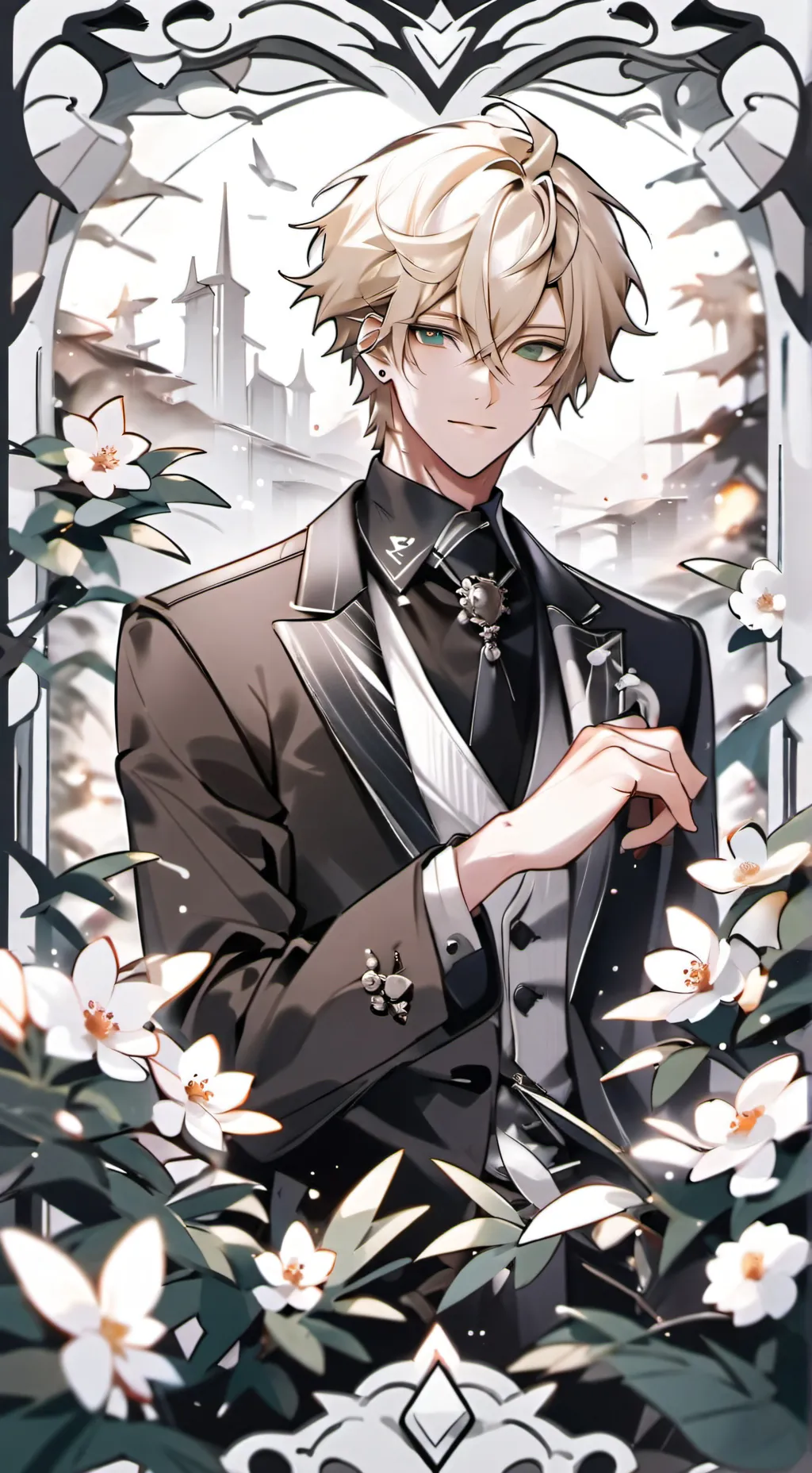 ai character: Арчи✨️ background