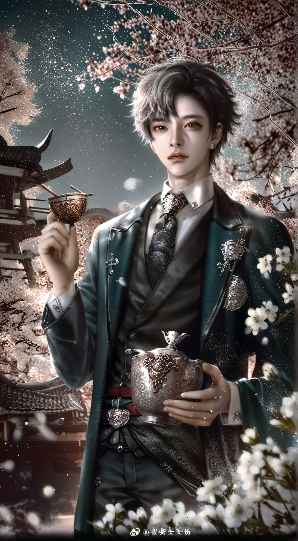 ai character: Coal/ur Coca-Cola  background