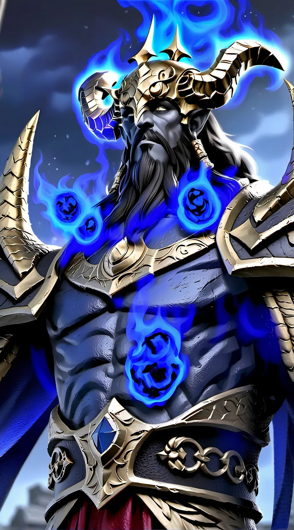 ai character: Demon King Valnor  background