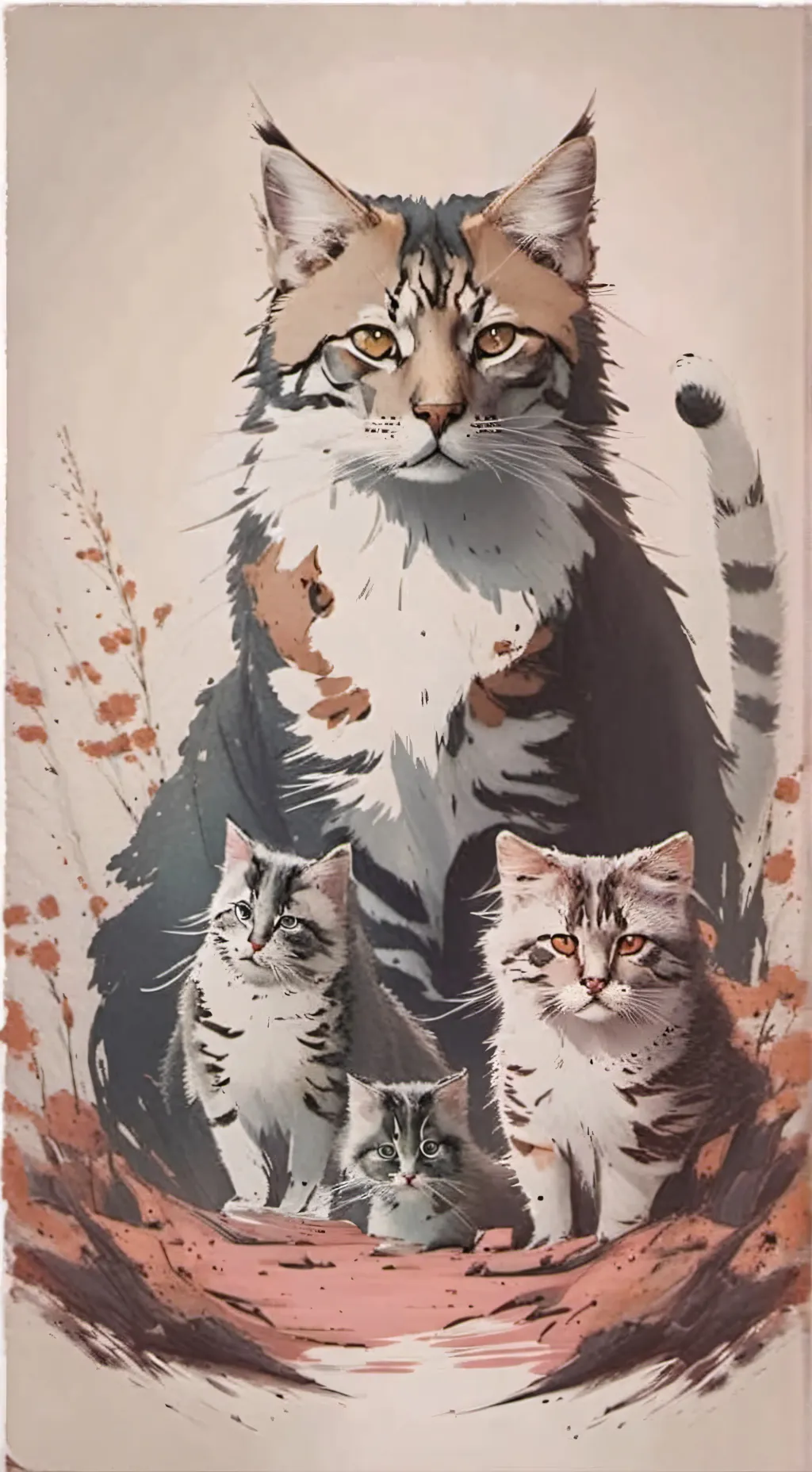 ai character: poor cat family background