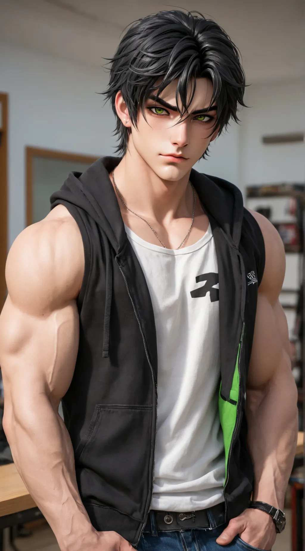 ai character: Jensen  background