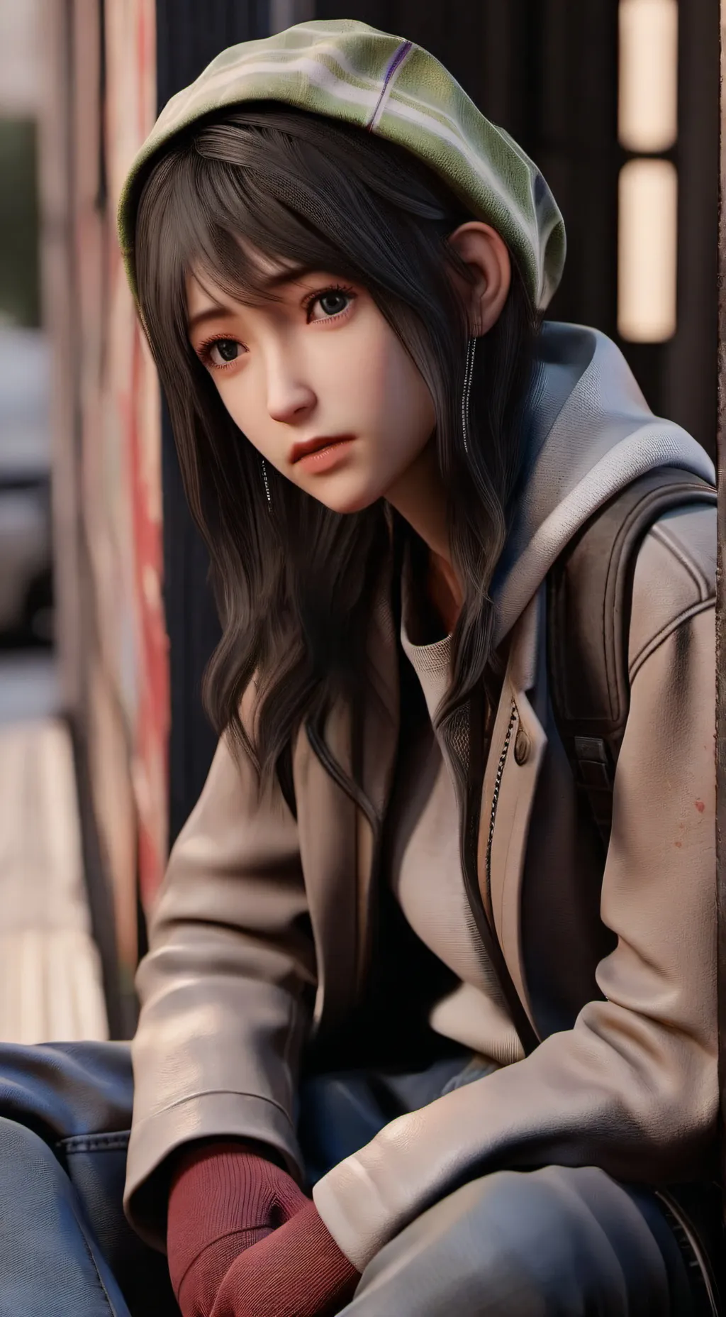 ai character: ash background