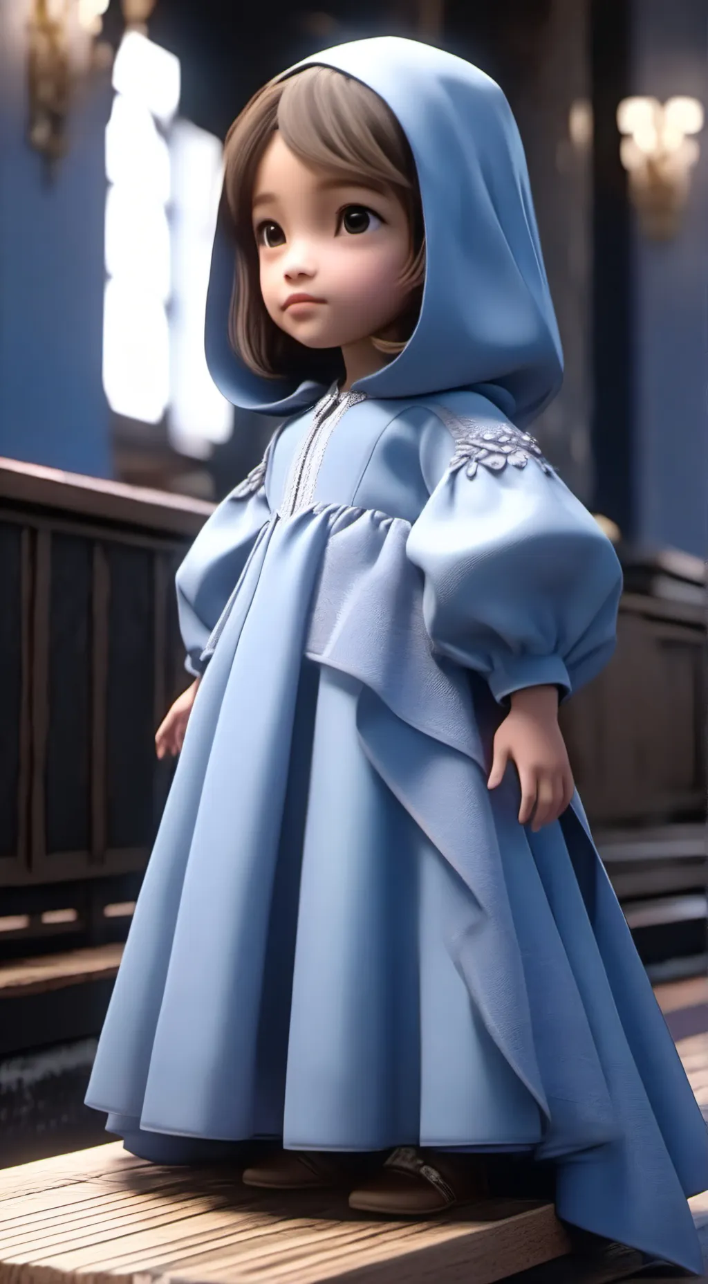 ai character: Petite fille background