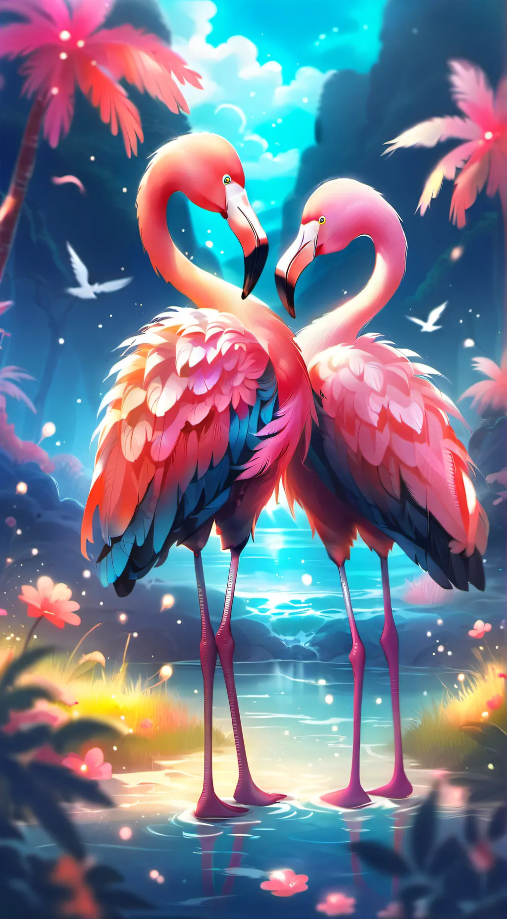 ai character: Cockatiels world background