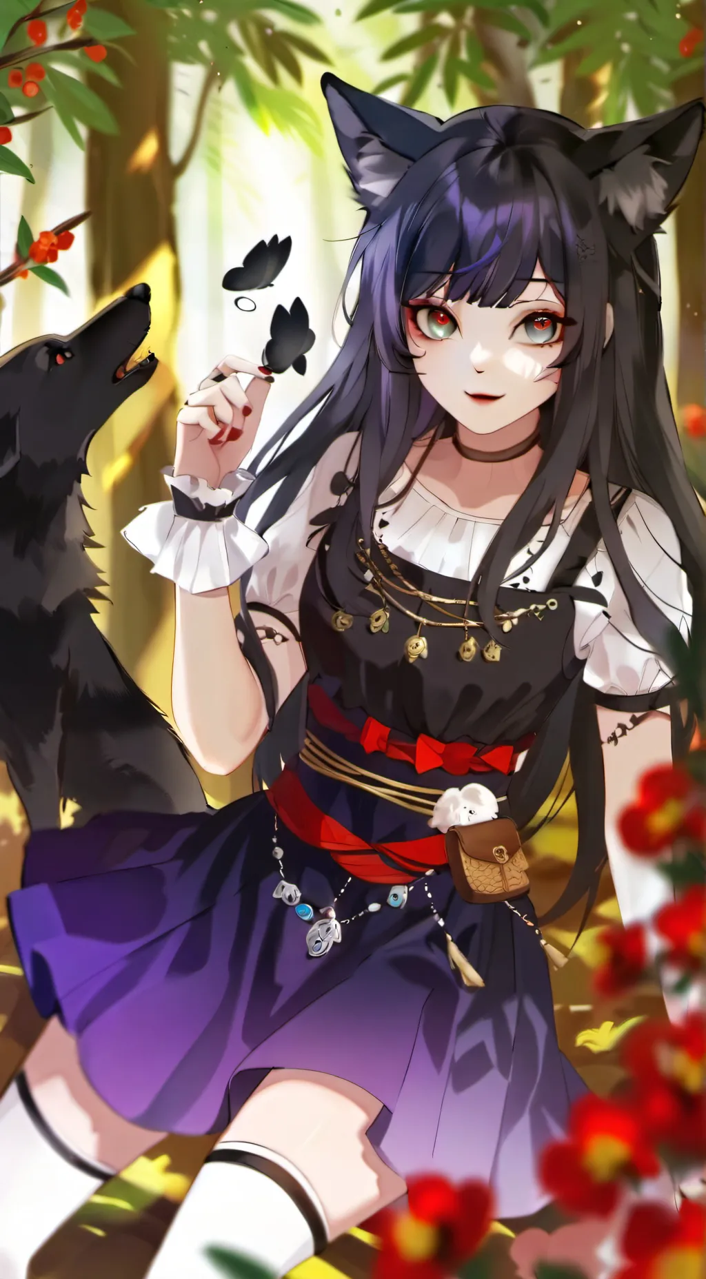 ai character: Bakugo Hybrid background