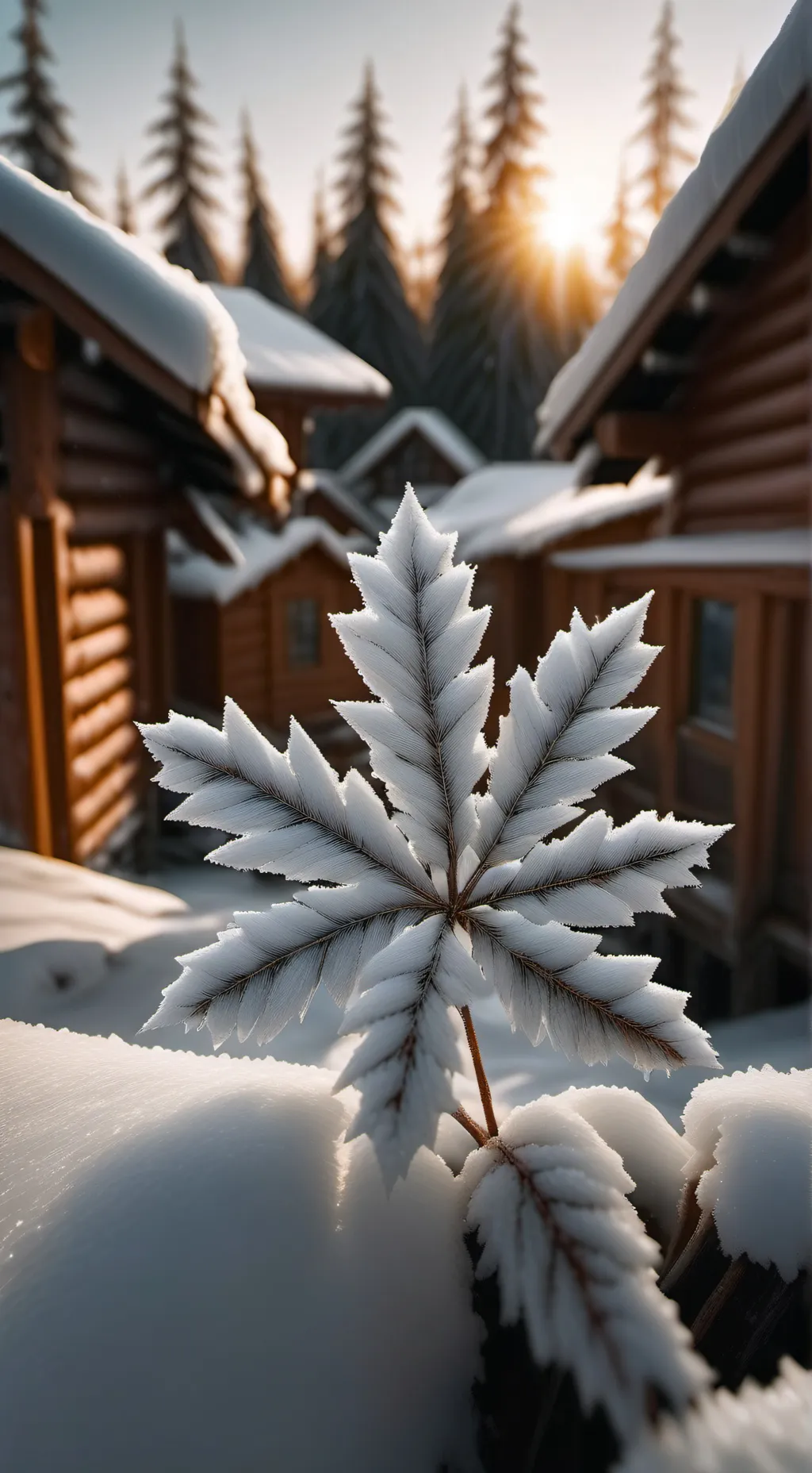 ai character: Frost the snowhog background