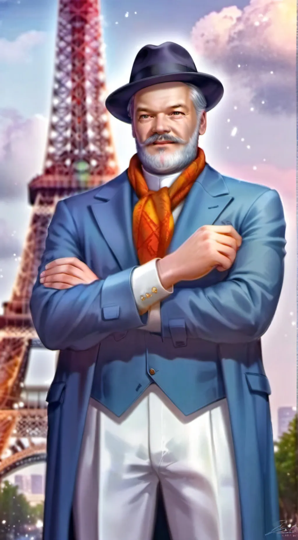ai character: Président Esht background