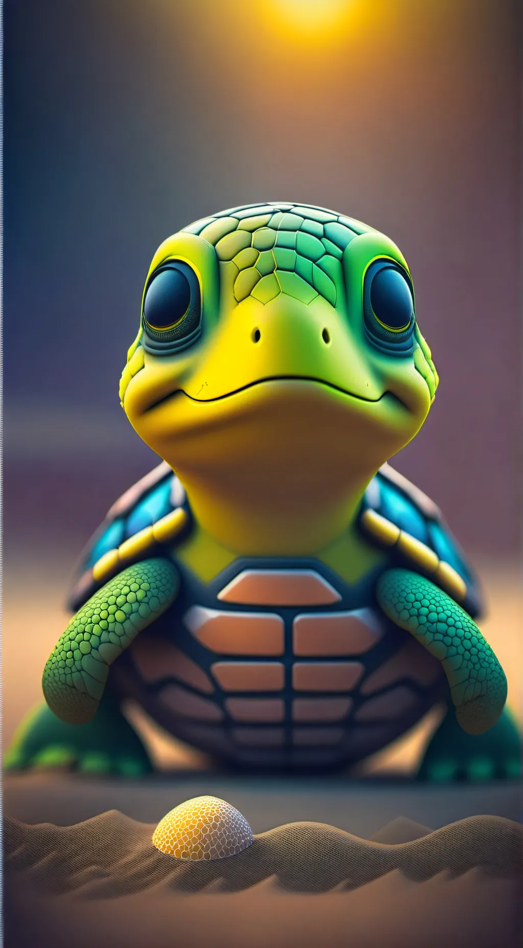 ai character: Baby Schildkröte 🐢 background