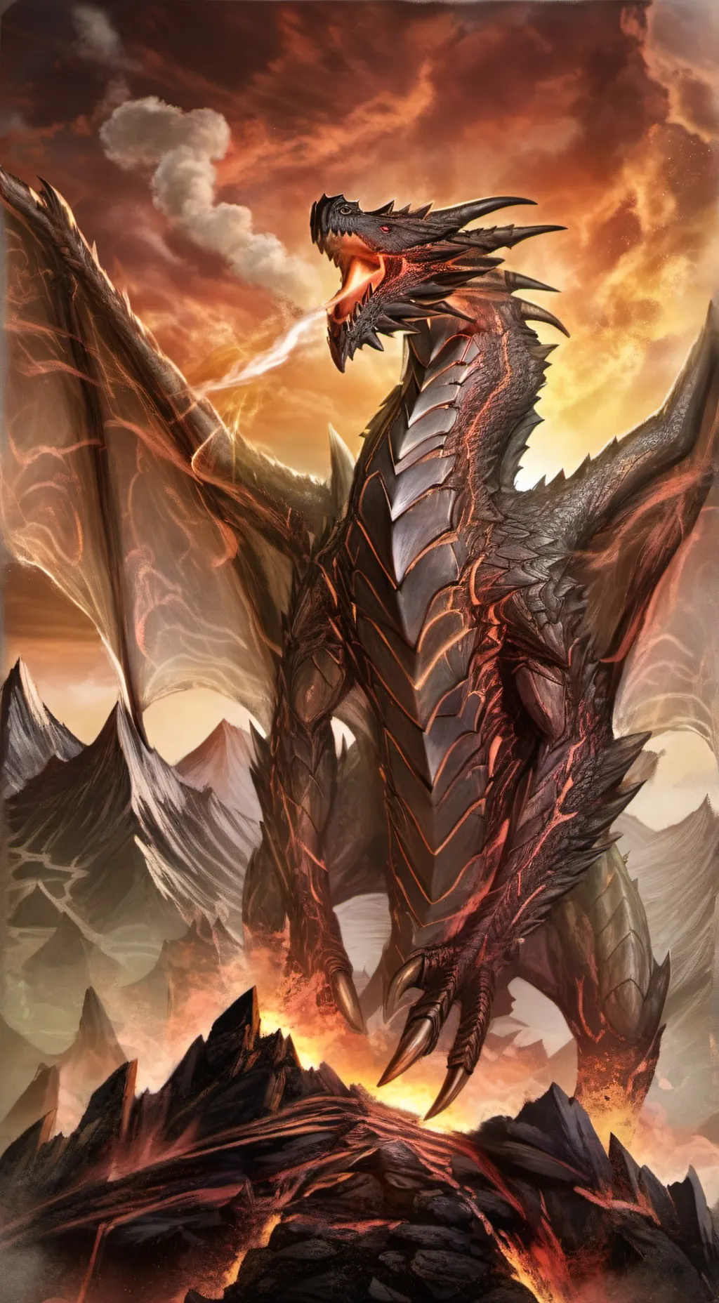 ai character: Crimson background