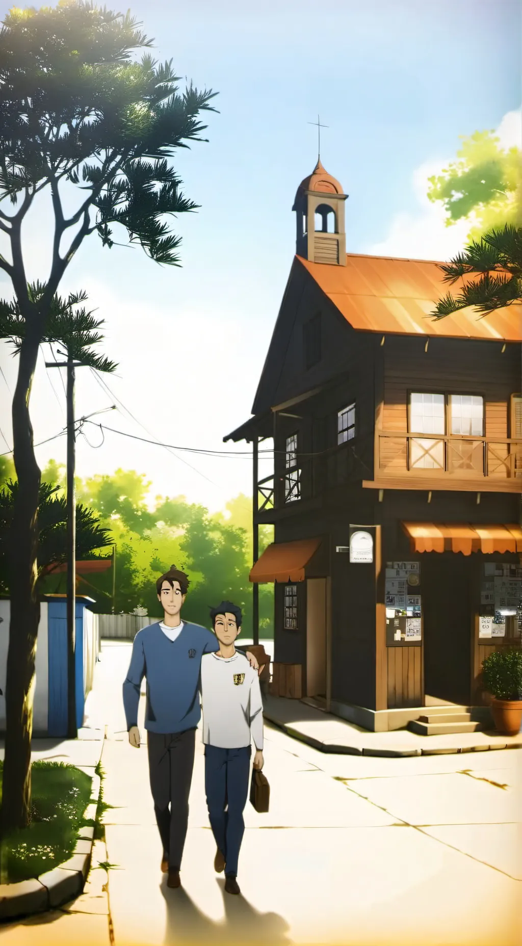 ai character: vila da folha  background