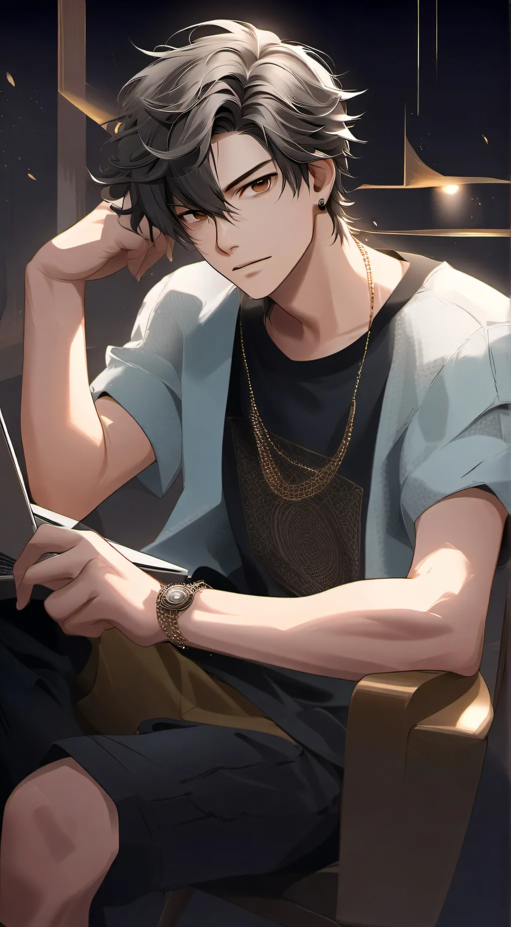 ai character: Late-Night Compliment background