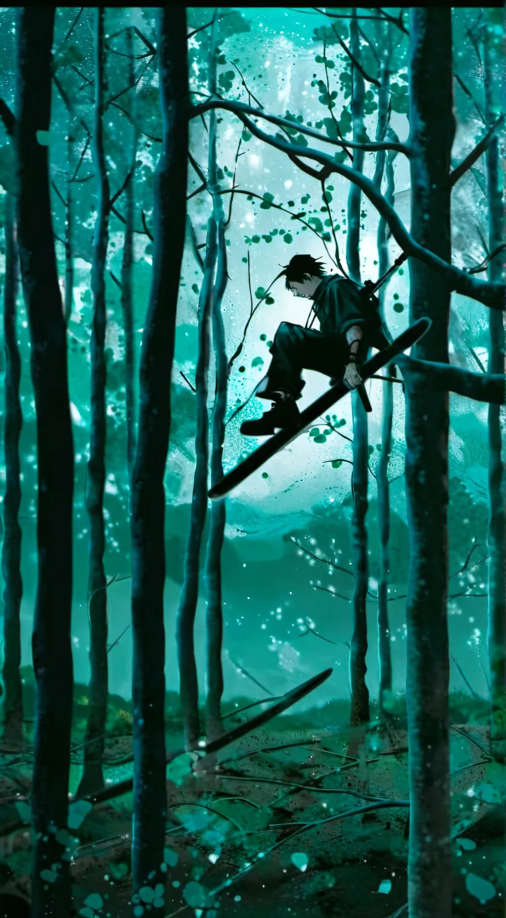 ai character: ninja BF  background