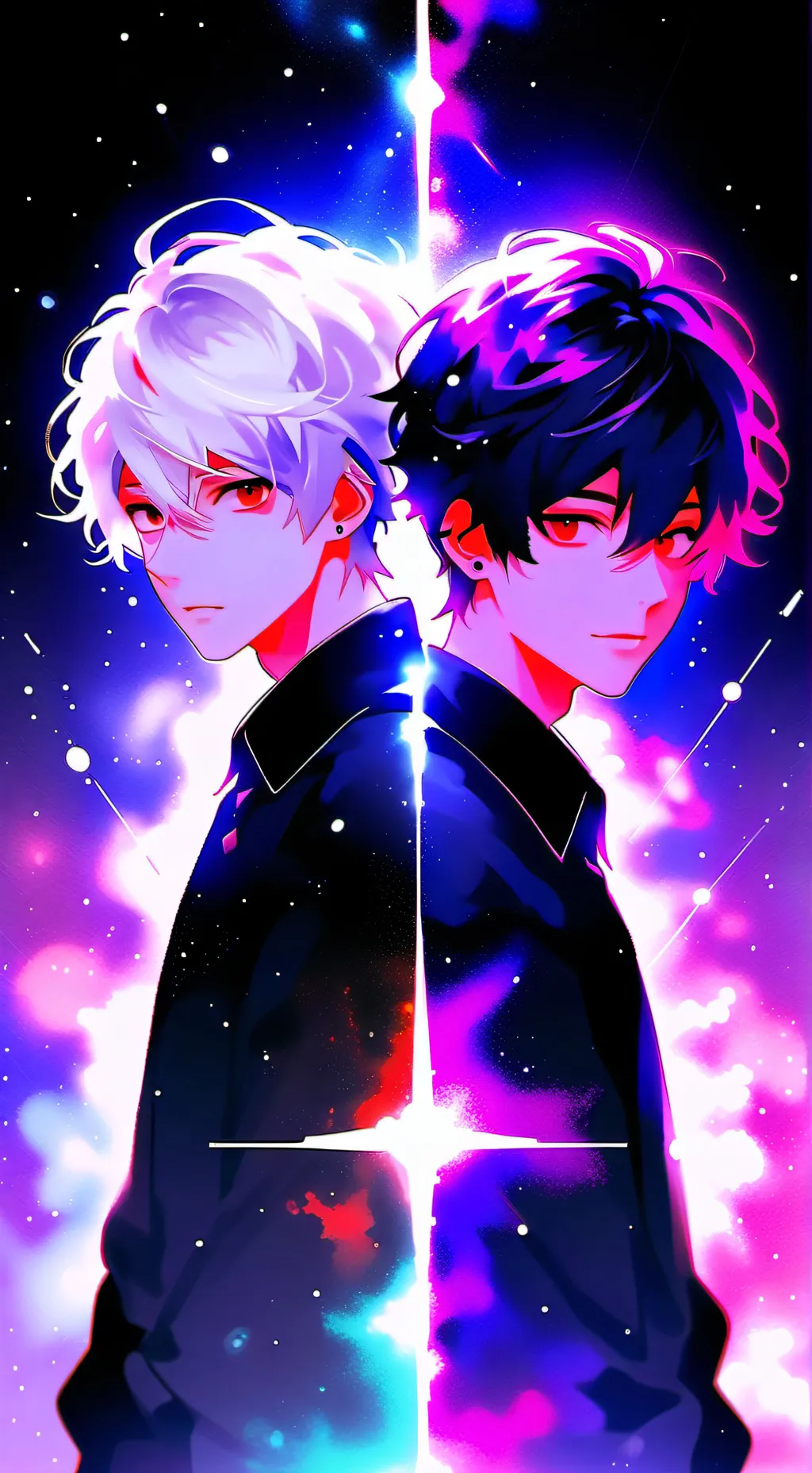 ai character: Aron and Adam  background