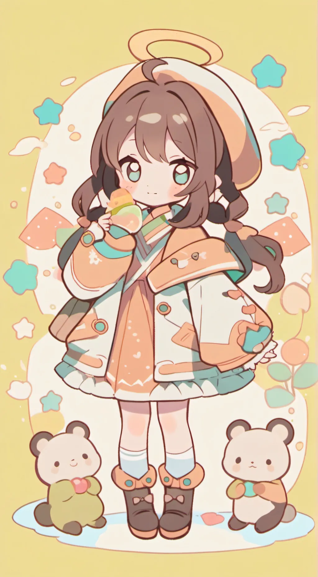 ai character: хамики background