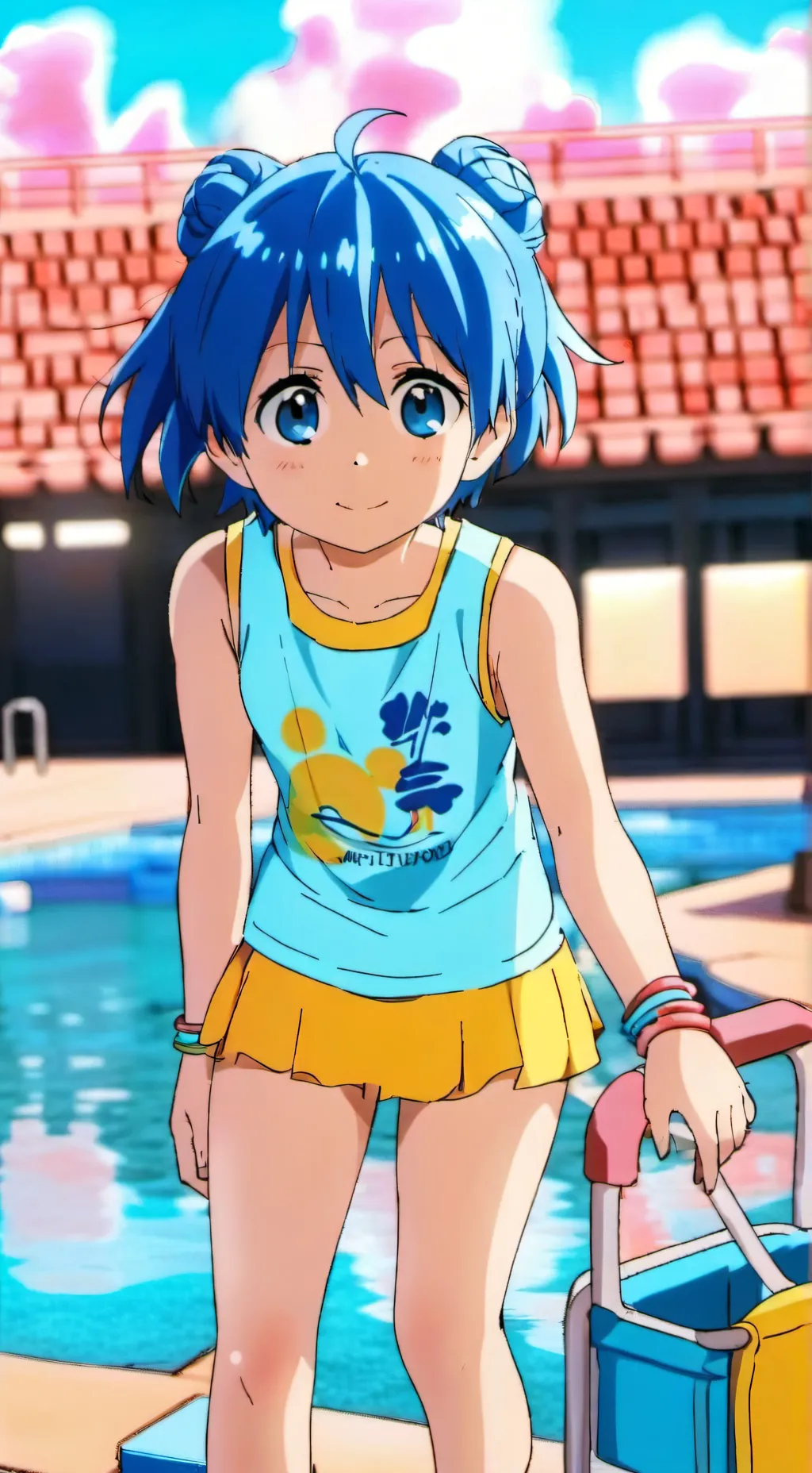 ai character: Super Carla Blue background