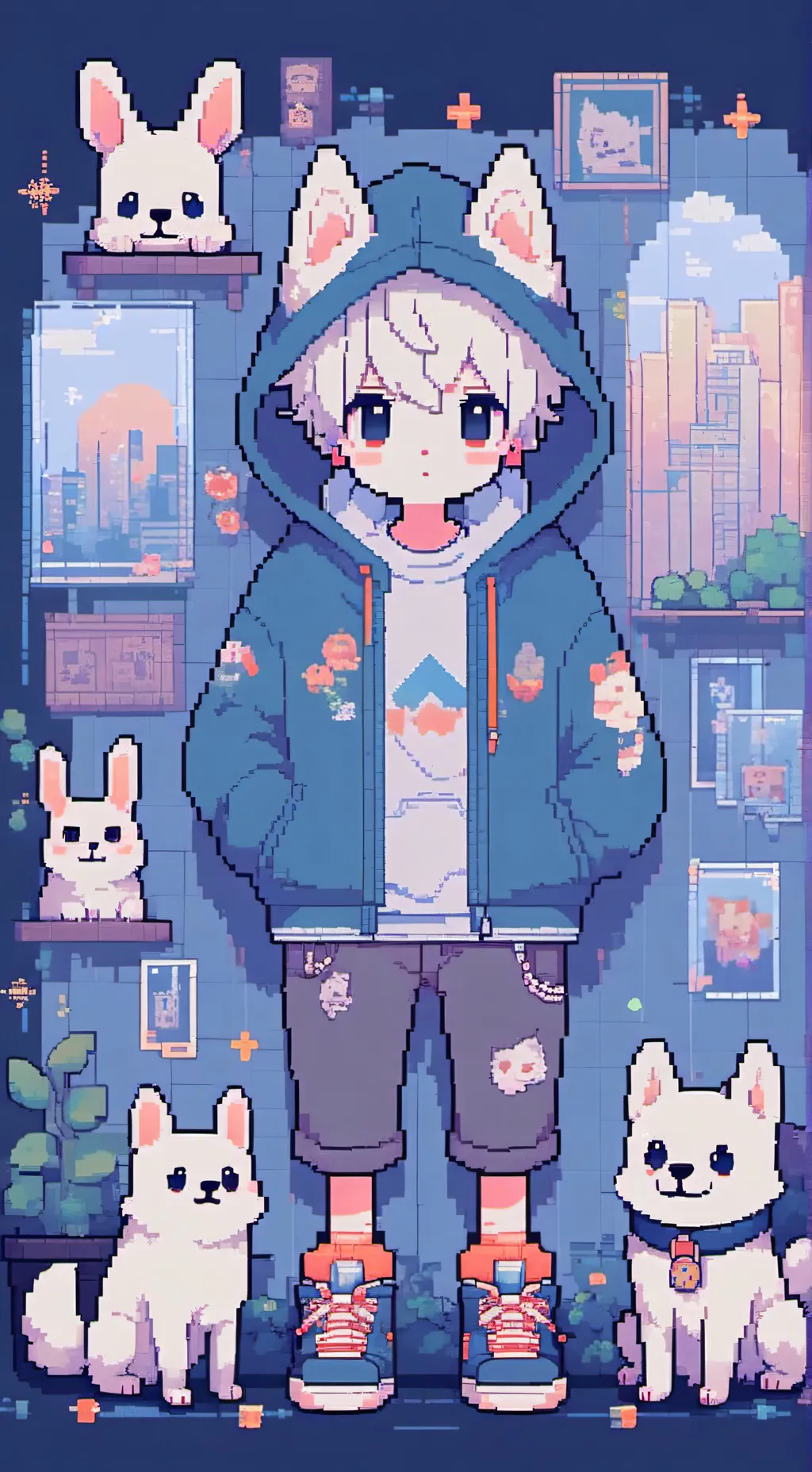 ai character: Sprunki (For real) background