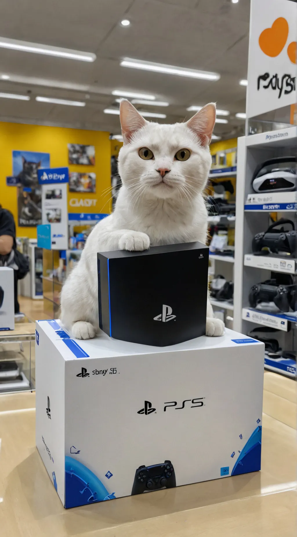 ai character: cat buy ps5 max background