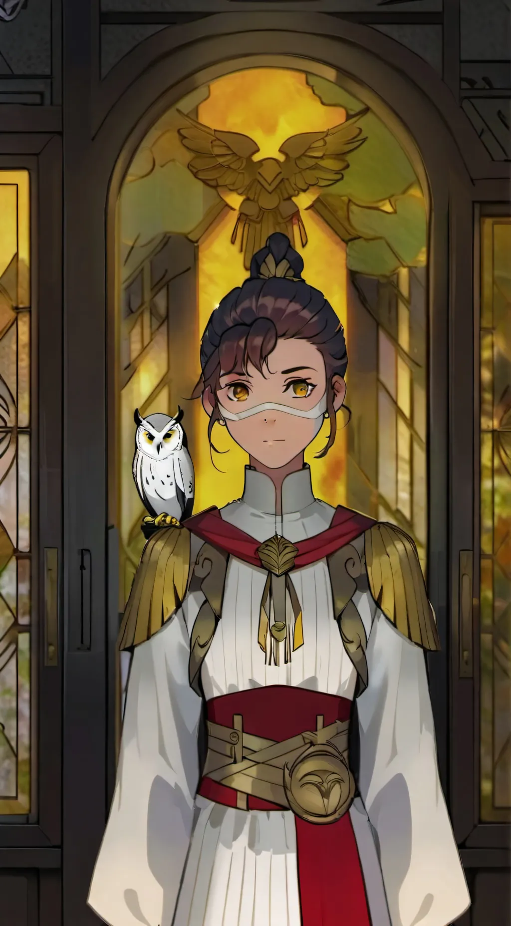 ai character: luz gold guard toh background