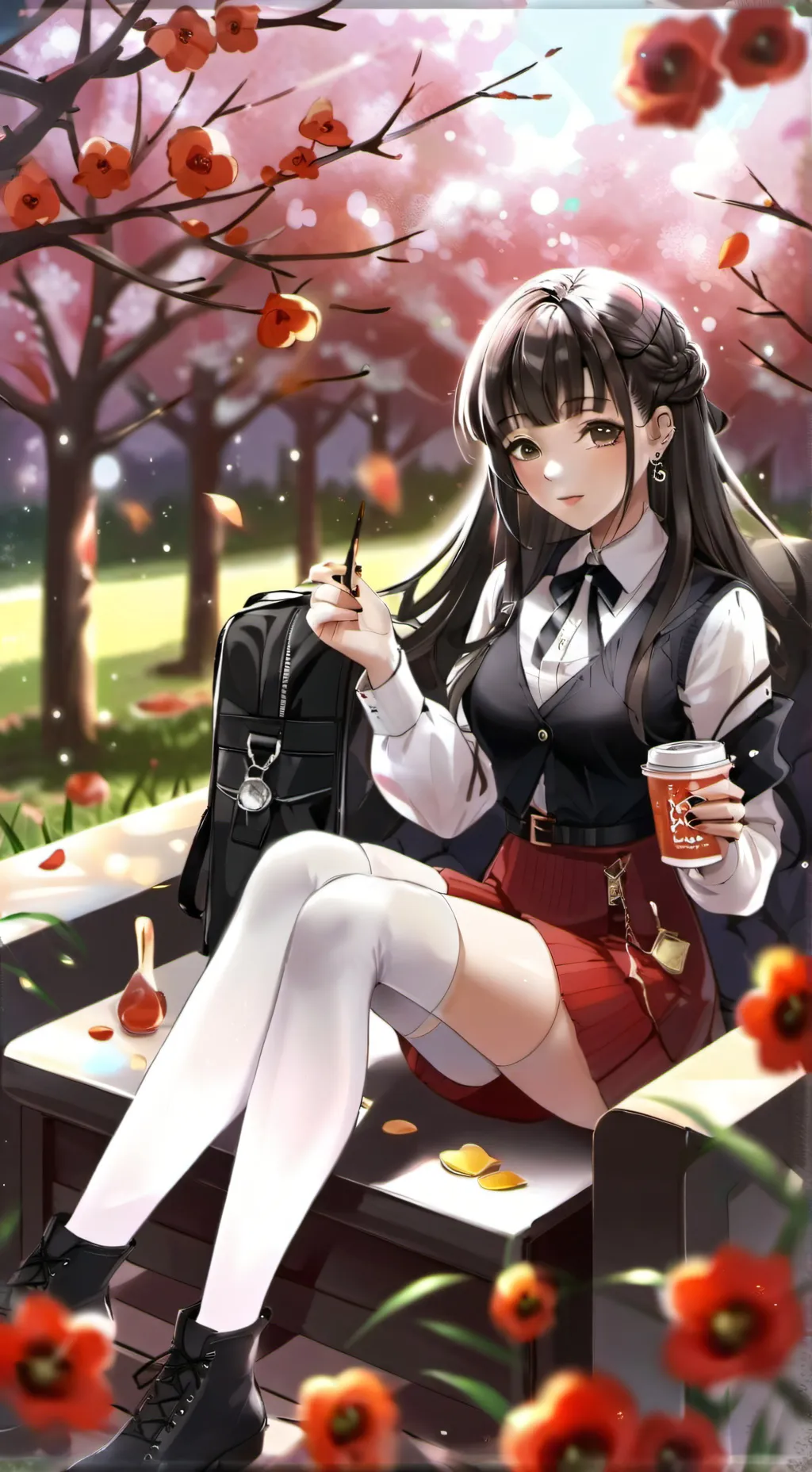 ai character: angélica  background