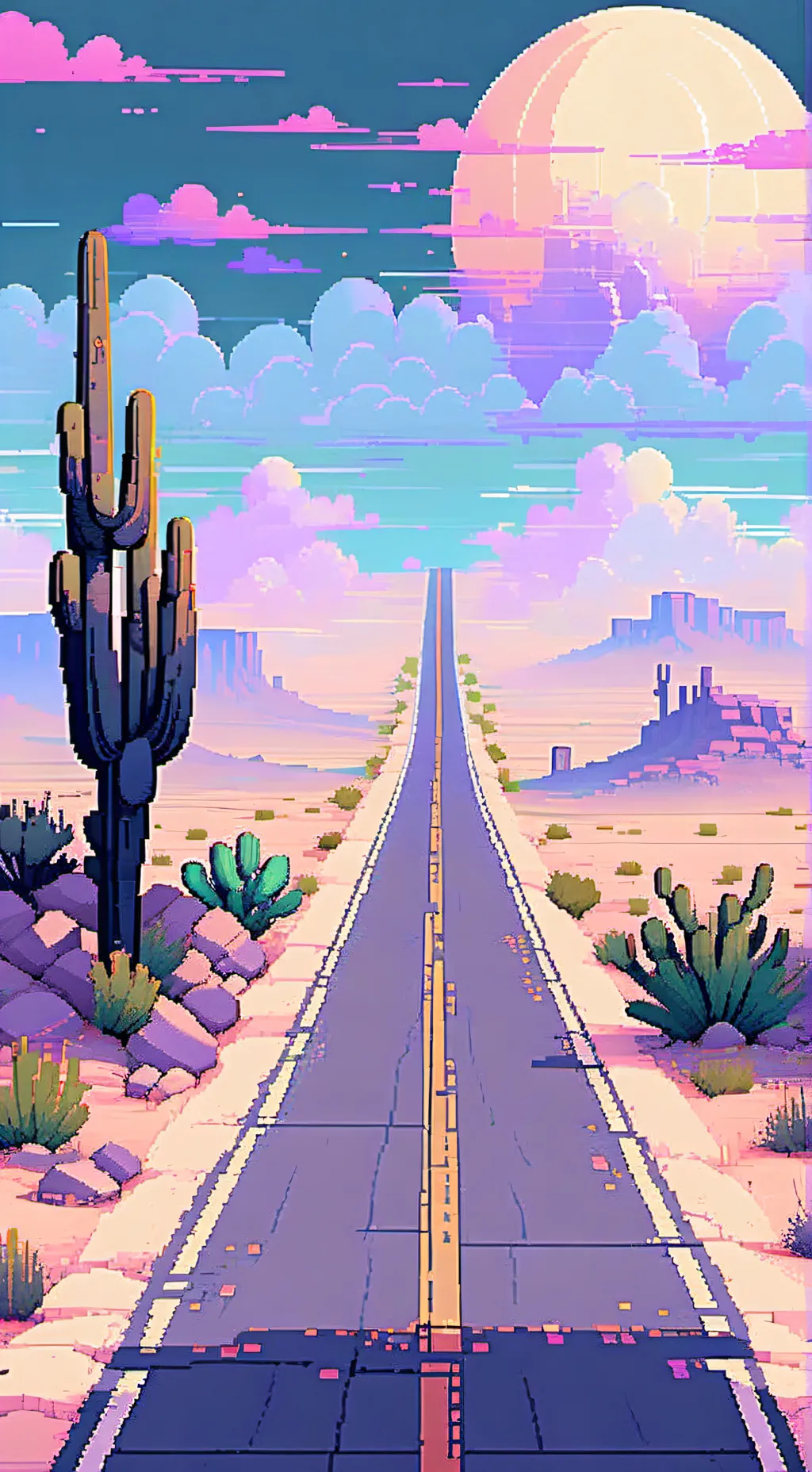 ai character: infinity road background