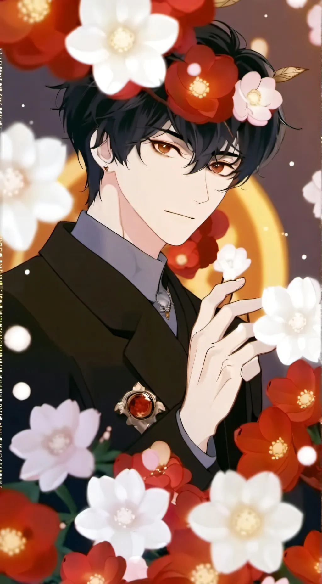 ai character: Crimson background