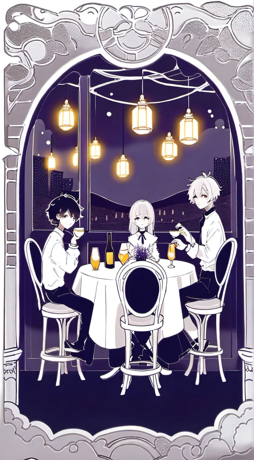 ai character: Murder drones  background