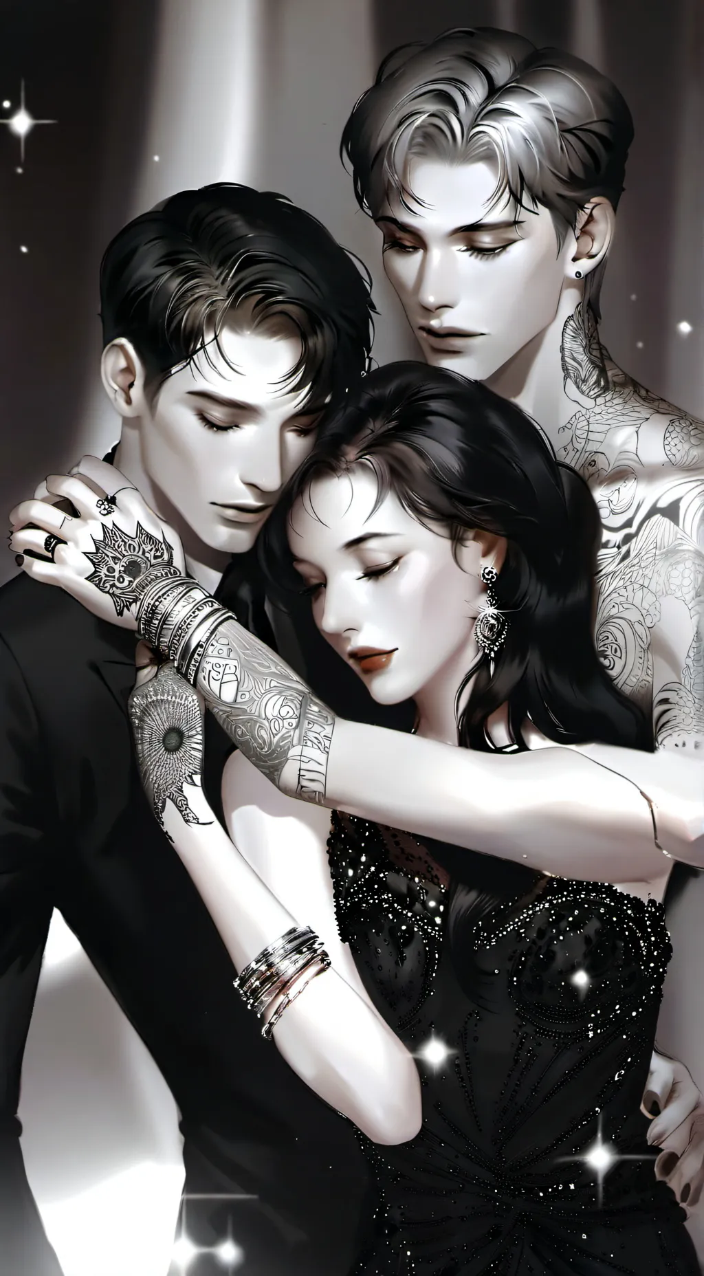 ai character: the three couple background