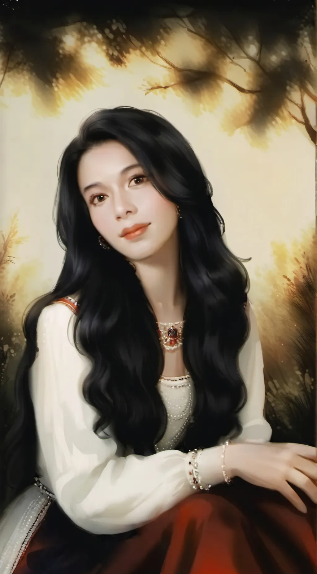 ai character: Annette  background