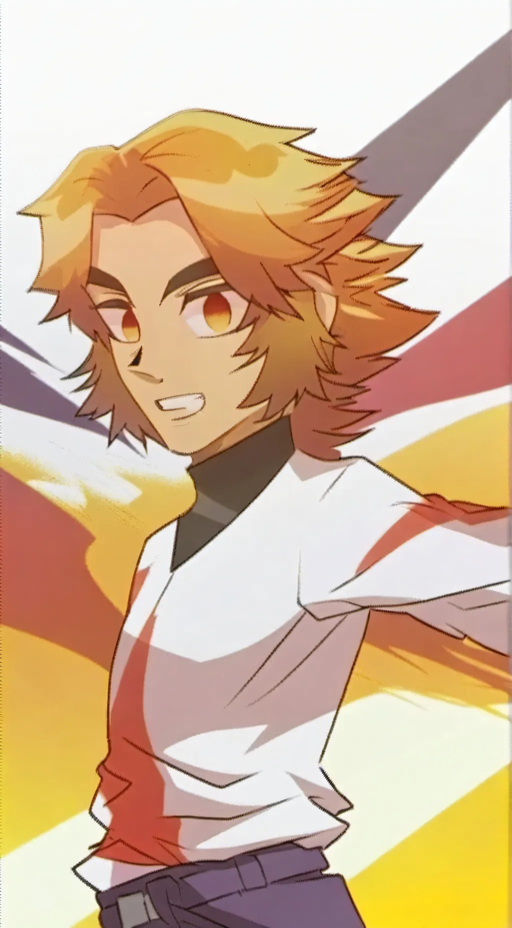 ai character: first period+kny  background