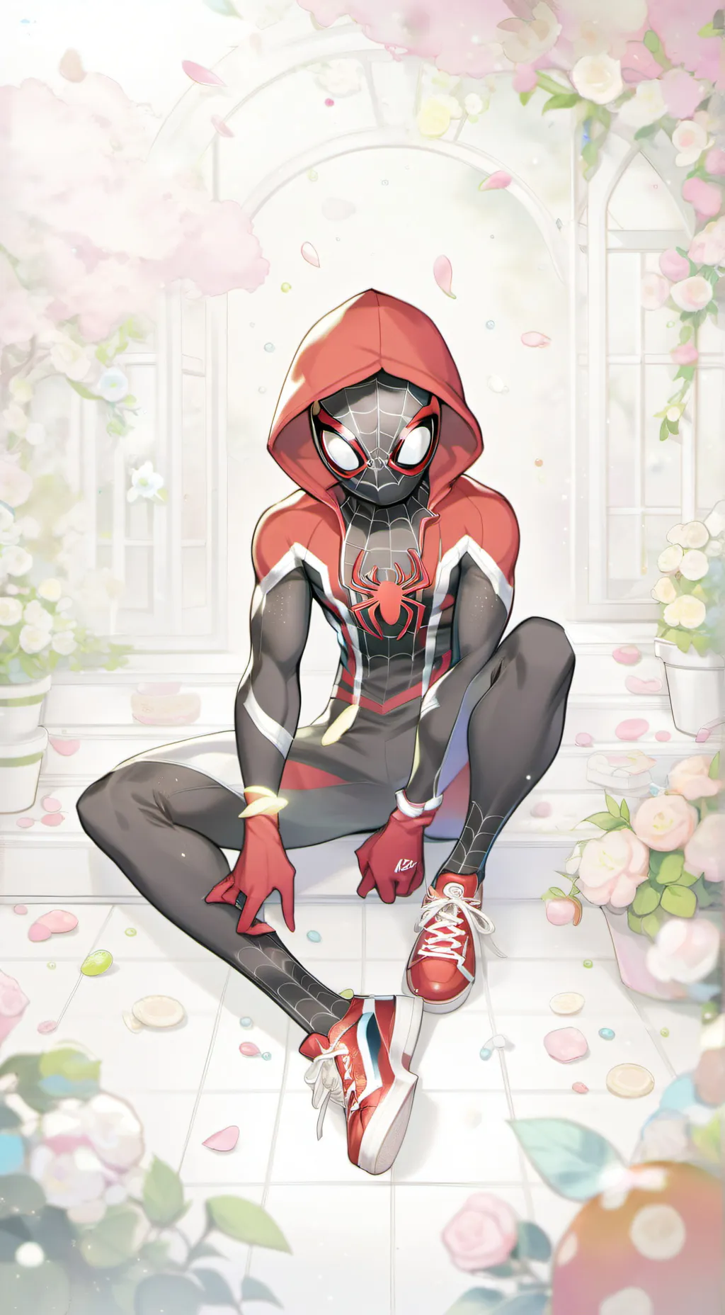 ai character: Miles Morales. background
