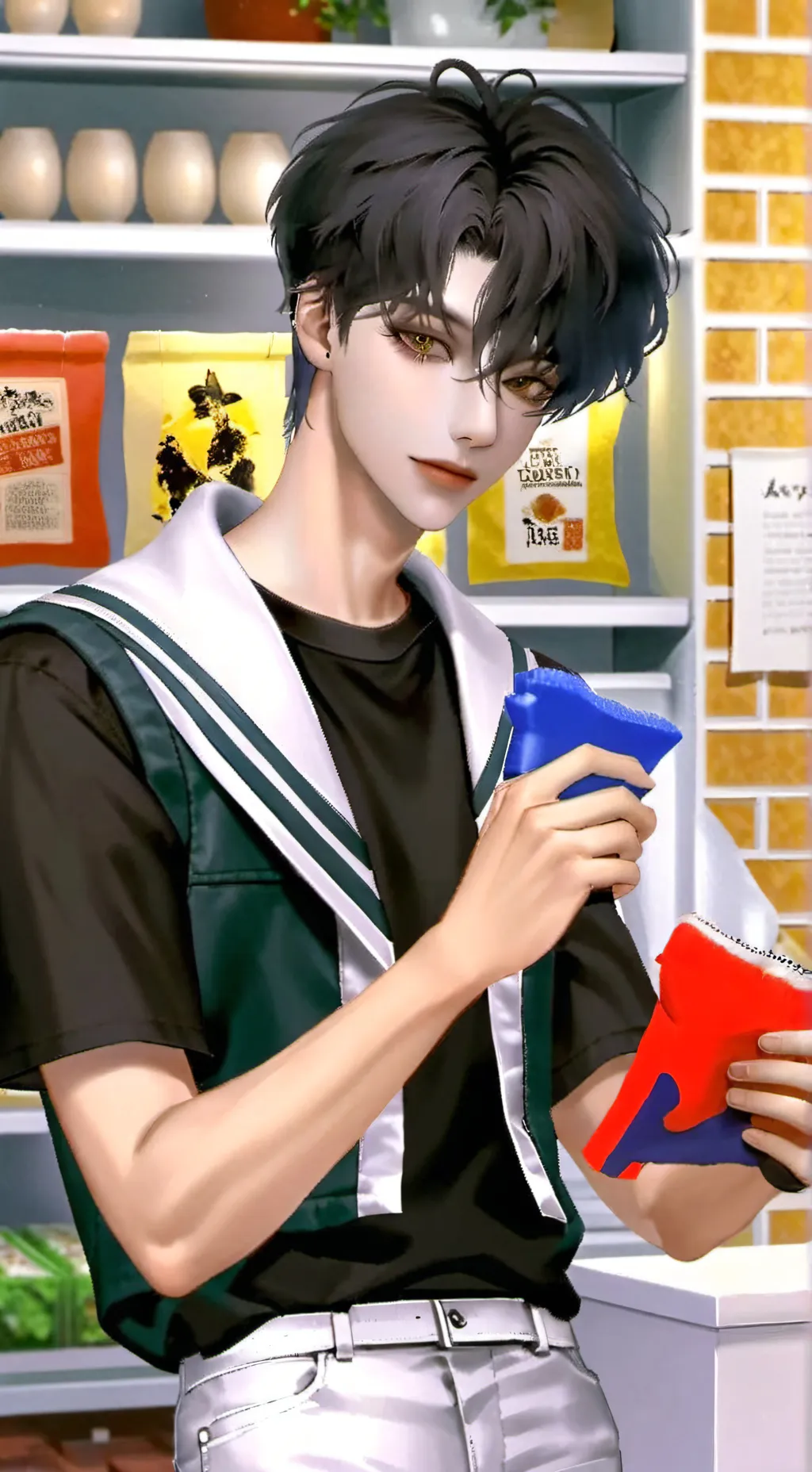 ai character: Mark background