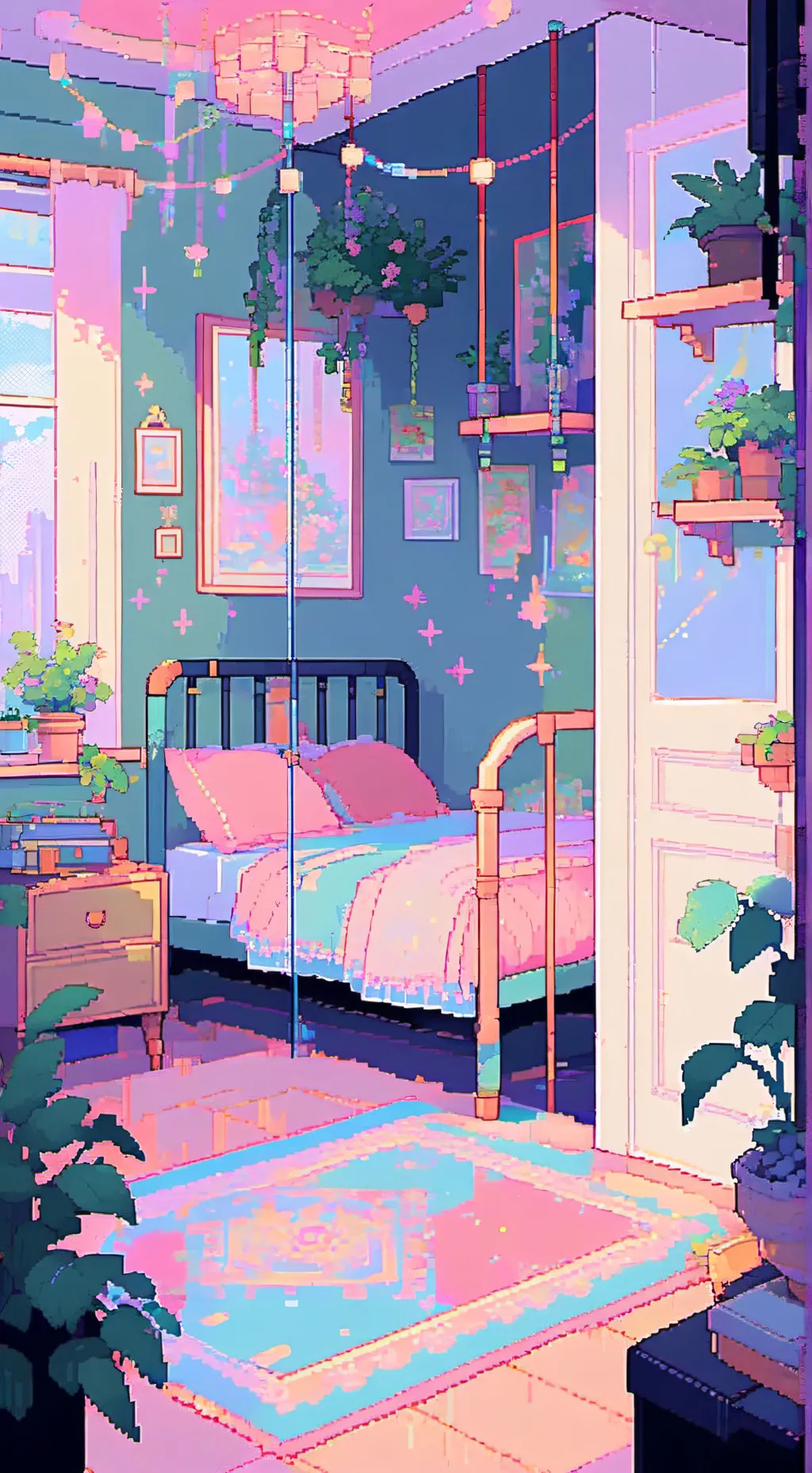 ai character: Sleepover heat background