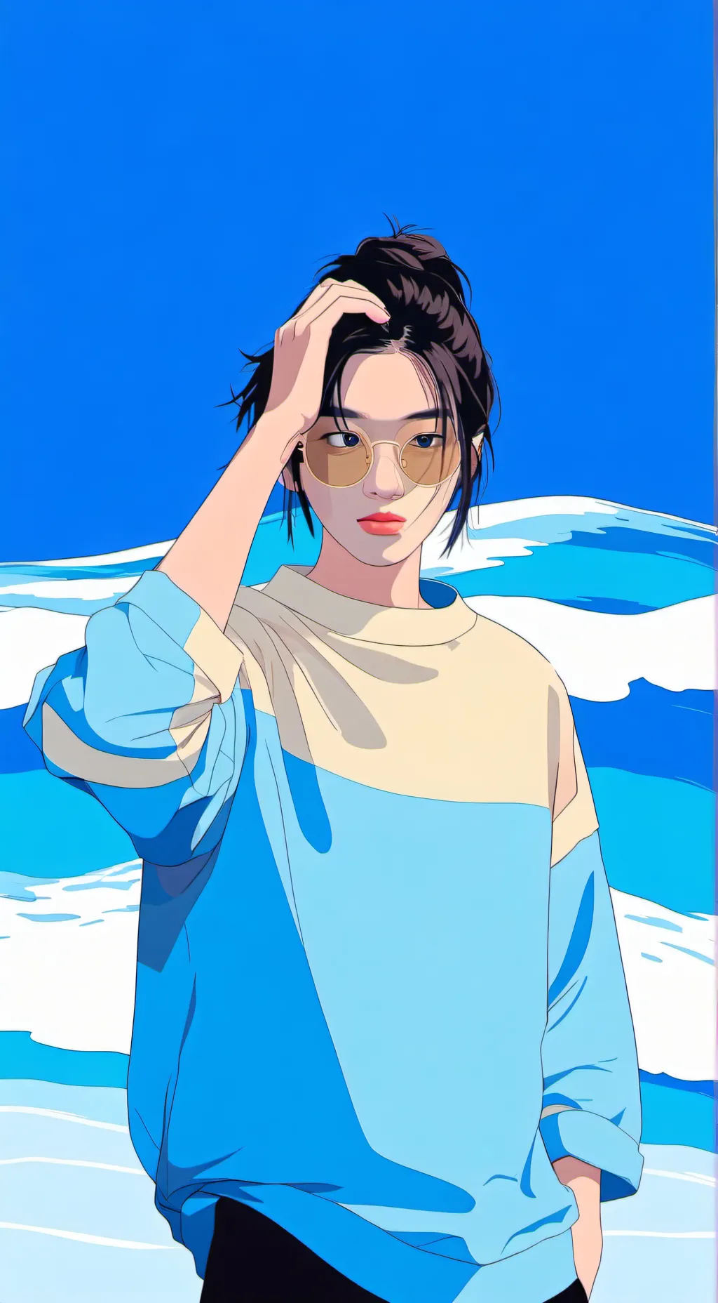 ai character: Hyunjin  background
