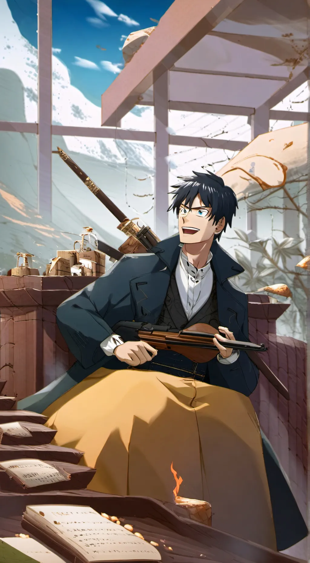 ai character: Tenya Iida  background